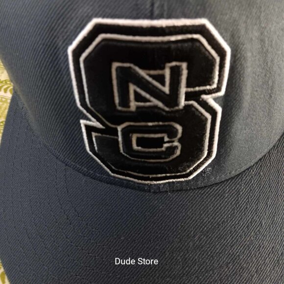 NC State Wolfpack - Dark Gray & Black Adidas Cap NCAA Adult Size 7 - Super Clean - Picture 10 of 10